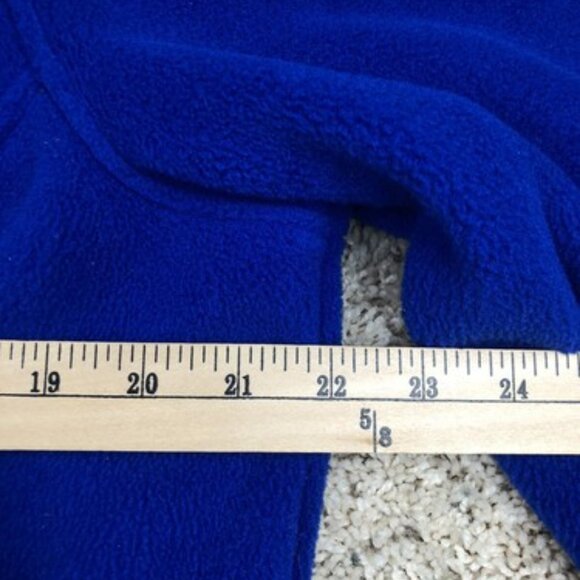 L.L. Bean Women's Trail Jacket Fleece Dark Blue Size Large Reg Hardscuffle - Picture 7 of 9